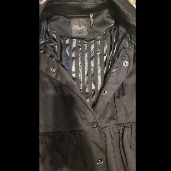 Fit & Flare coat gothic Y2k Lolita Lipservice Black Ruffle Original Cult - Picture 9 of 16